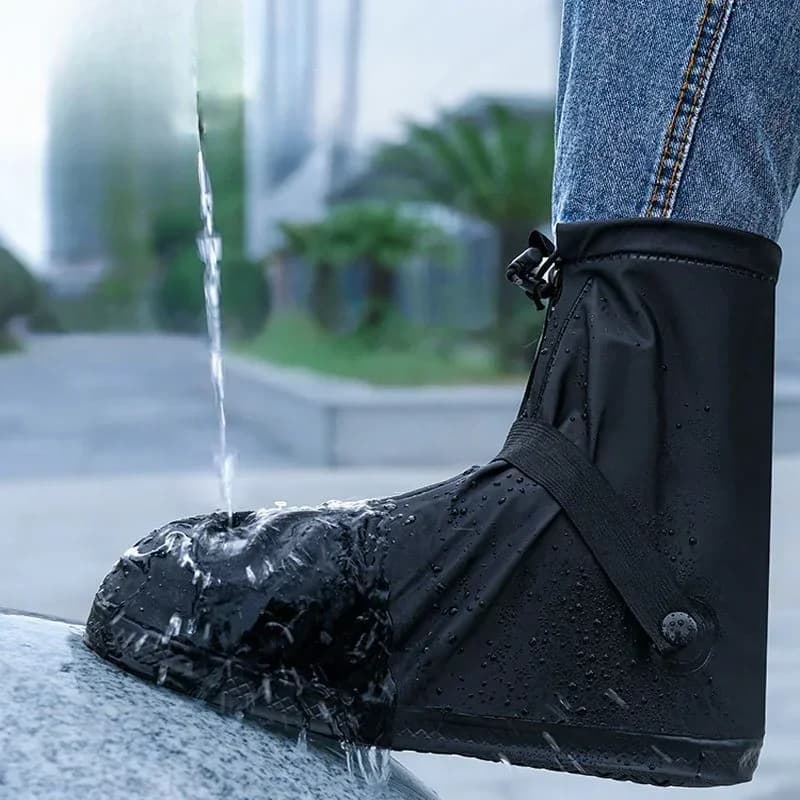 Stivali da pioggia da uomo guanti leggeri resistenti all'usura copriscarpe scarpe maschili antiscivolo in Pvc impermeabile Designer Rainy Day Work Plastic