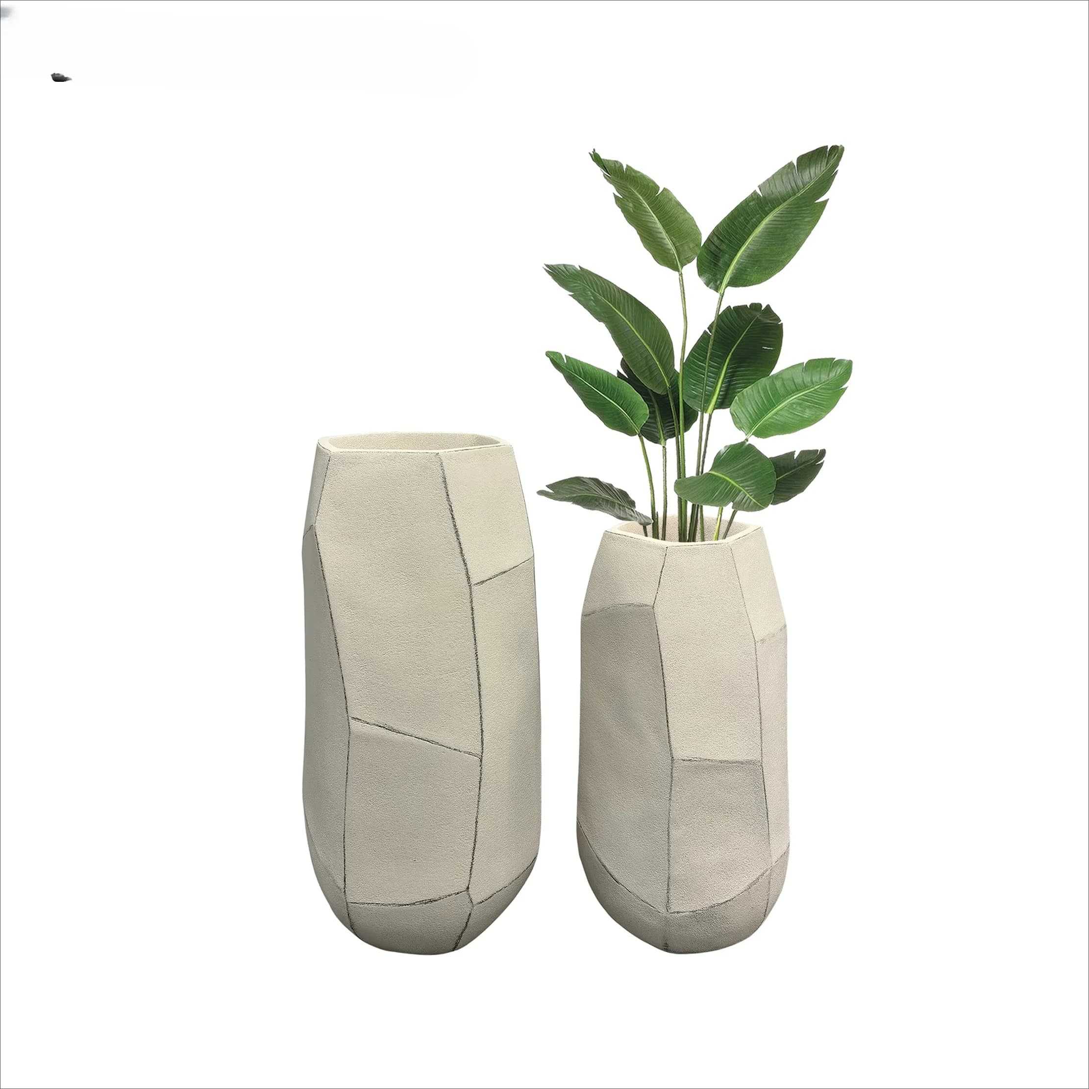 Design Decoration Design Home Decoration Fiber Glass Vase Flower Concrete Indoor Plants