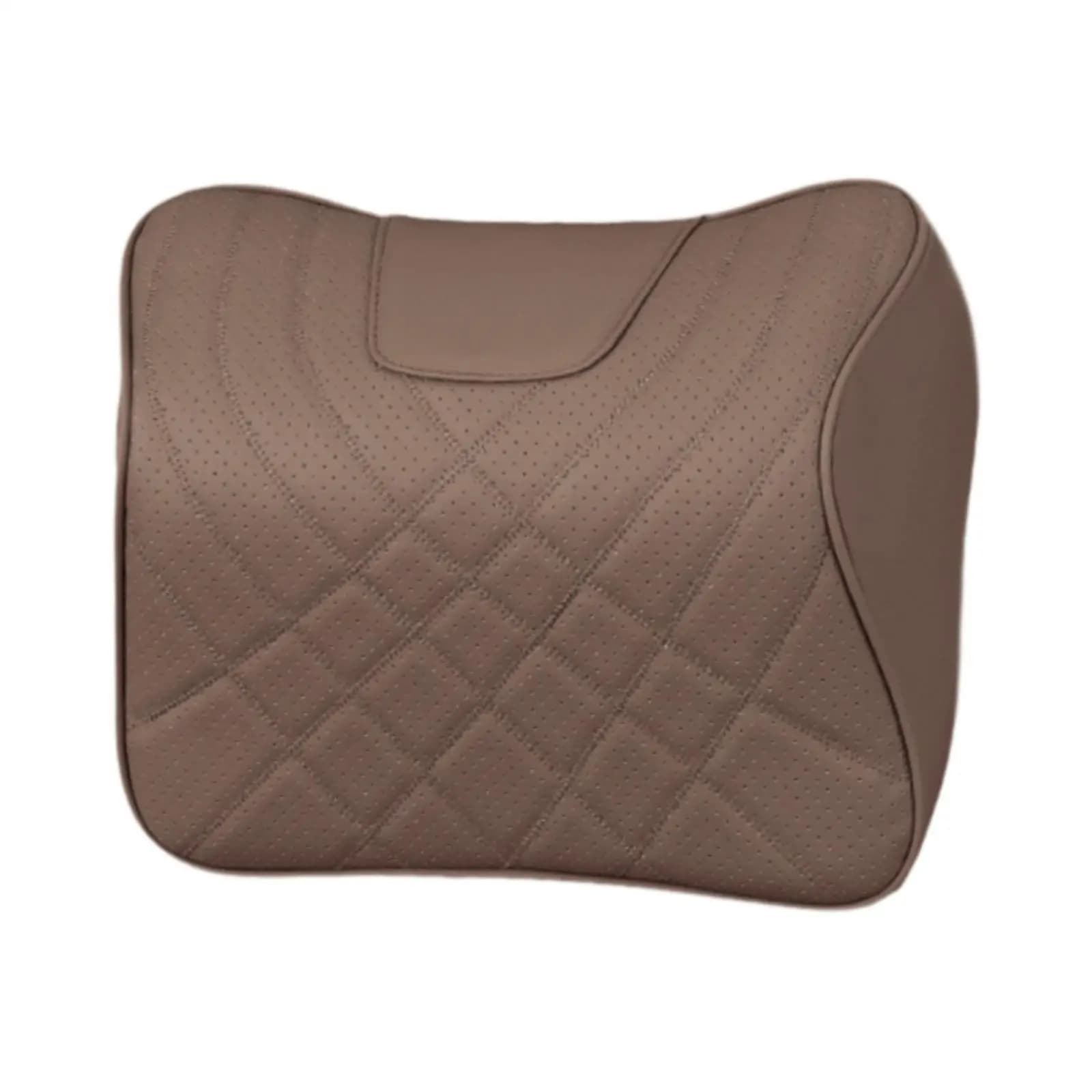 Cuscino Poggiatesta Auto Universale Ergonomico in Pelle Nappa Traspirante per Viaggi, Gaming e Riposo