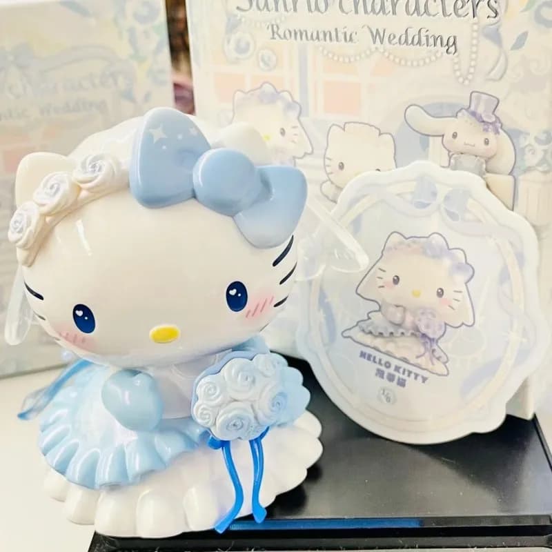 Serie Romantica per Matrimoni Blind Box Sanrio HELLO KITTY Dear Daniel MELODY KUROMI CINNAMOROLL Mystery Box Statuetta Giocattolo da Collezione