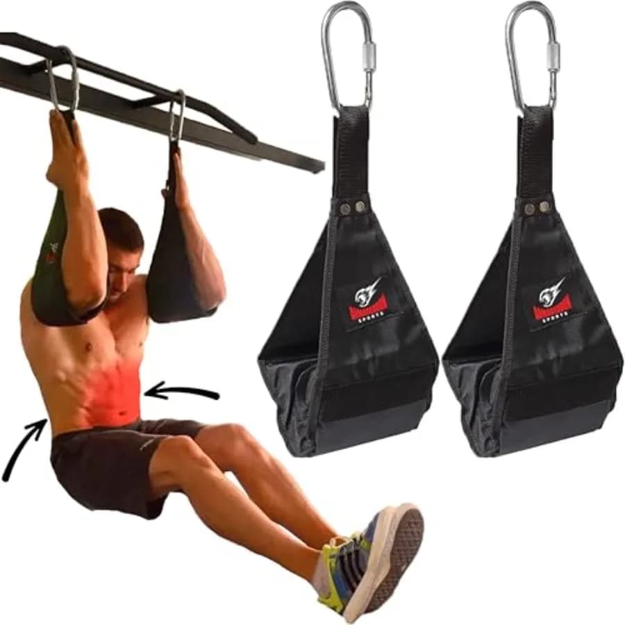 Premium Abdominal Straps Strap Resistant, Robuste, for Gambe Traction and Lifting Bar - Abdominal Exercise Equipment