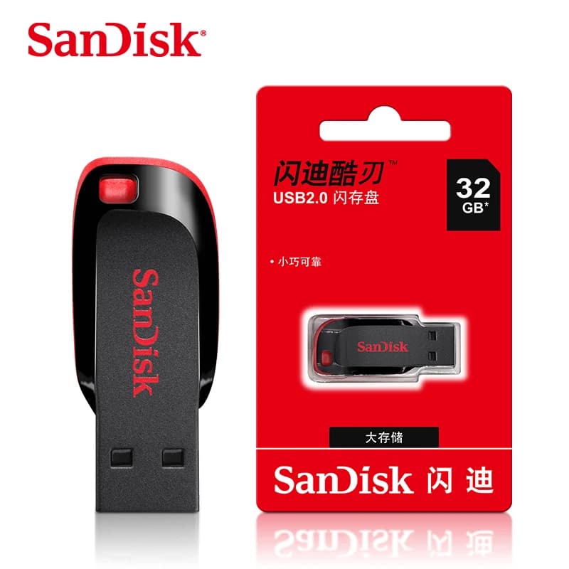 SanDisk CZ50 USB2.0 Pendrive 32GB 16GB 64GB Chiavetta USB Pen Drive U Disco Mini Flash Drive Cruzer Lama 100% Originale