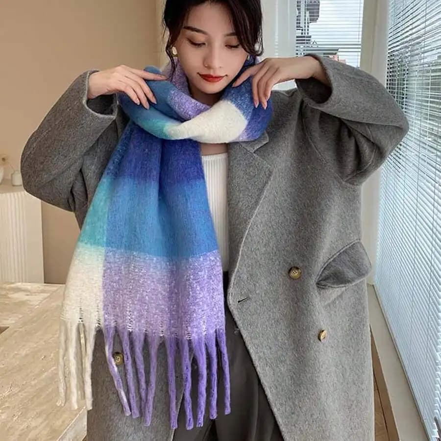 Chunky Scarf Women Winter Scarves Cold Weather Large Blanket Scarfs Soft Warm Shawl Wraps
