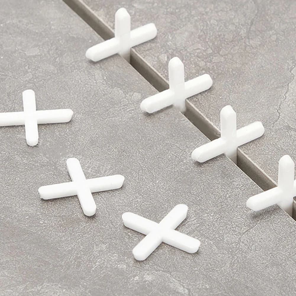 200pcs 1/1.5/2/2.5/3mm Cross Ceramic Tile Leveling System Clips Tile Spacer Ceramic Floor Wall Laying Construction Tool