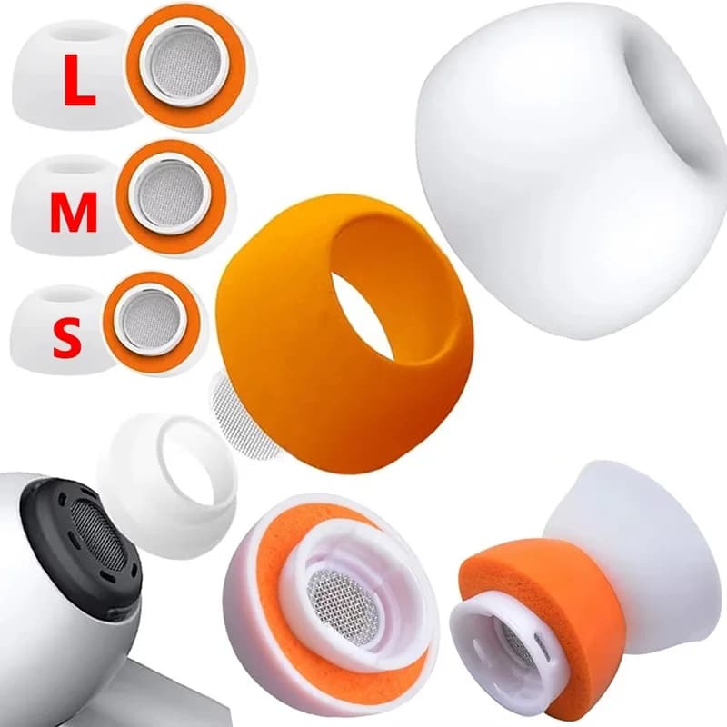 Gommini in memory foam per AirPods Pro 2, cappucci di ricambio in silicone per AirPods Pro 1 2, cuscinetti auricolari, accessori.