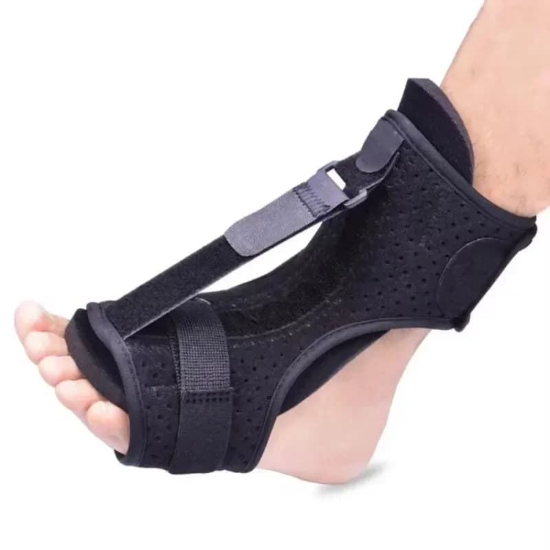 Supporto per caviglia Compressione Ortesi per caduta del piede Ortesi varo Riabilitazione della fascia plantare Poggiapiedi fisso Calzini regolabili