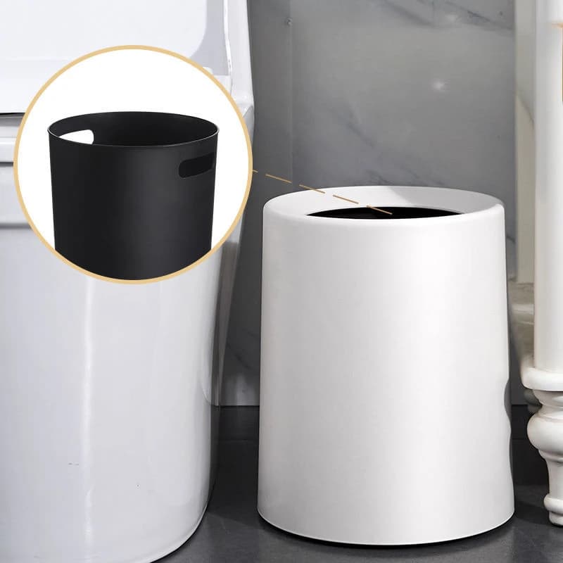 Pattumiera da tavolo da 8 litri, mini cestino di carta carino, decorazione creativa per la camera da letto, contenitore per il bagno dei rifiuti in plastica