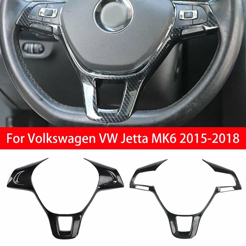 For Volkswagen VW Jetta MK6 2015 2016 2017 2018 Carbon Fiber ABS Interior Auto Flyer Trim Cover Decoration