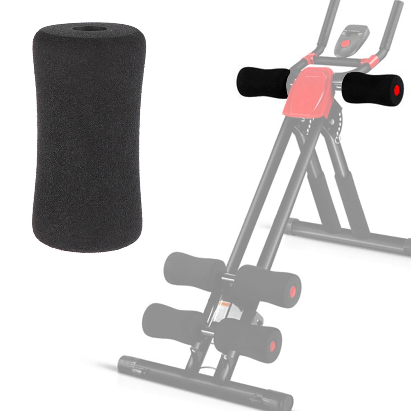 Spare feet in foam for roller bearings for leg extension and for tubular weight machines for legs diameter 22 25 mm set of 2