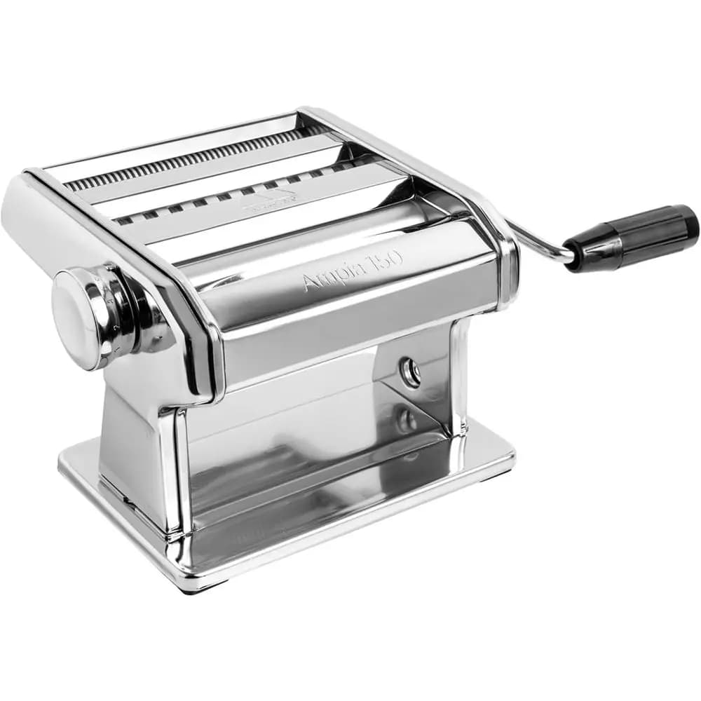 Macchina per Pasta Manuale Classica da 150mm - In Acciaio Inox per Lasagne, Fettuccine e Tagliolini