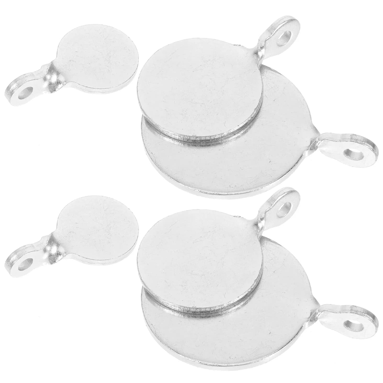 6Pcs Premium Manganese Steel Training Targets Compact Lightweight Reusable Shooting Practice Plate for Archery Bow