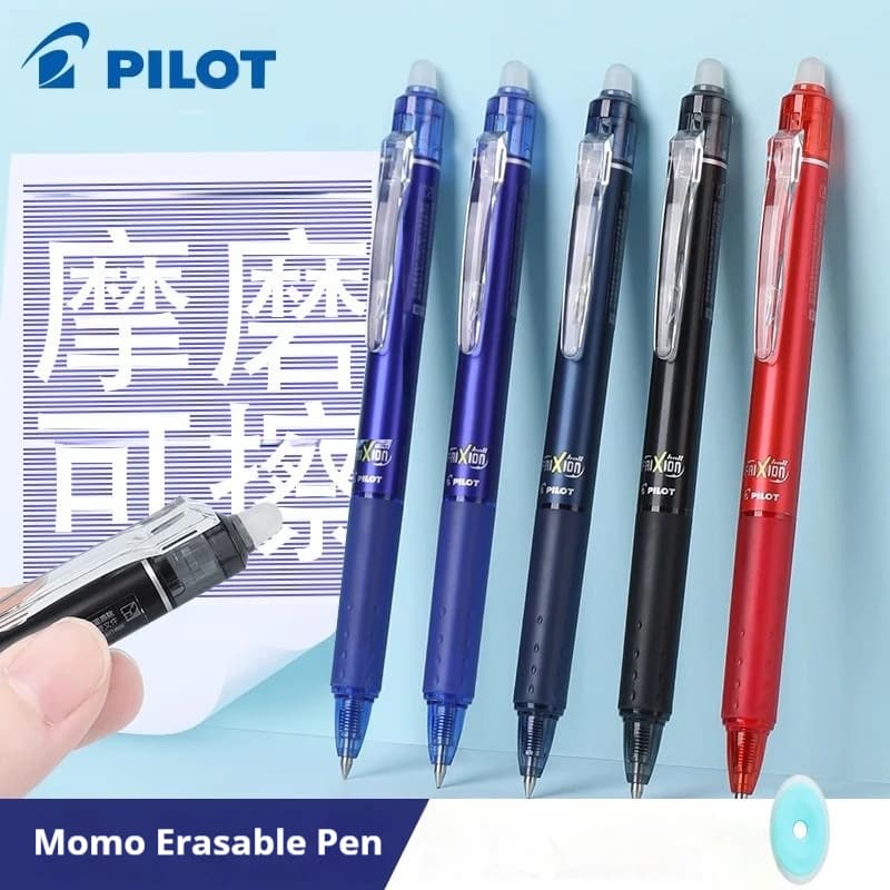 Penna gel cancellabile PILOT da 0,5 mm, inchiostro cancellabile a calore con controllo della temperatura, pulito e senza residui, per studenti e cancelleria per ufficio