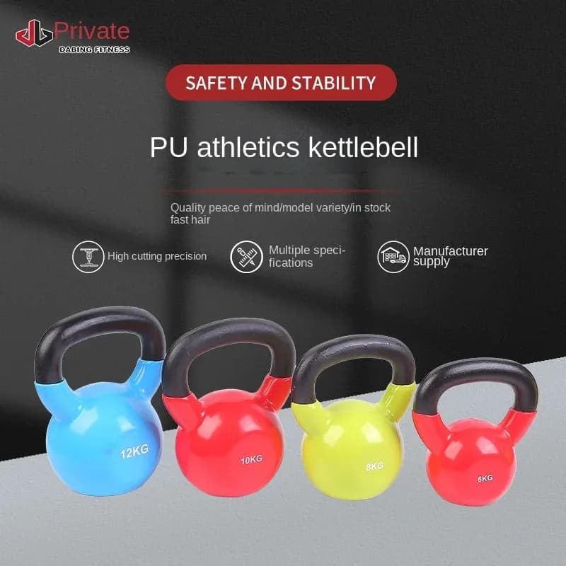 Factory Wholesale Stainless Steel Kettlebell Portable PU Competitive Fitness Pen for Men's Muscle Training and Women's hip Fitness
