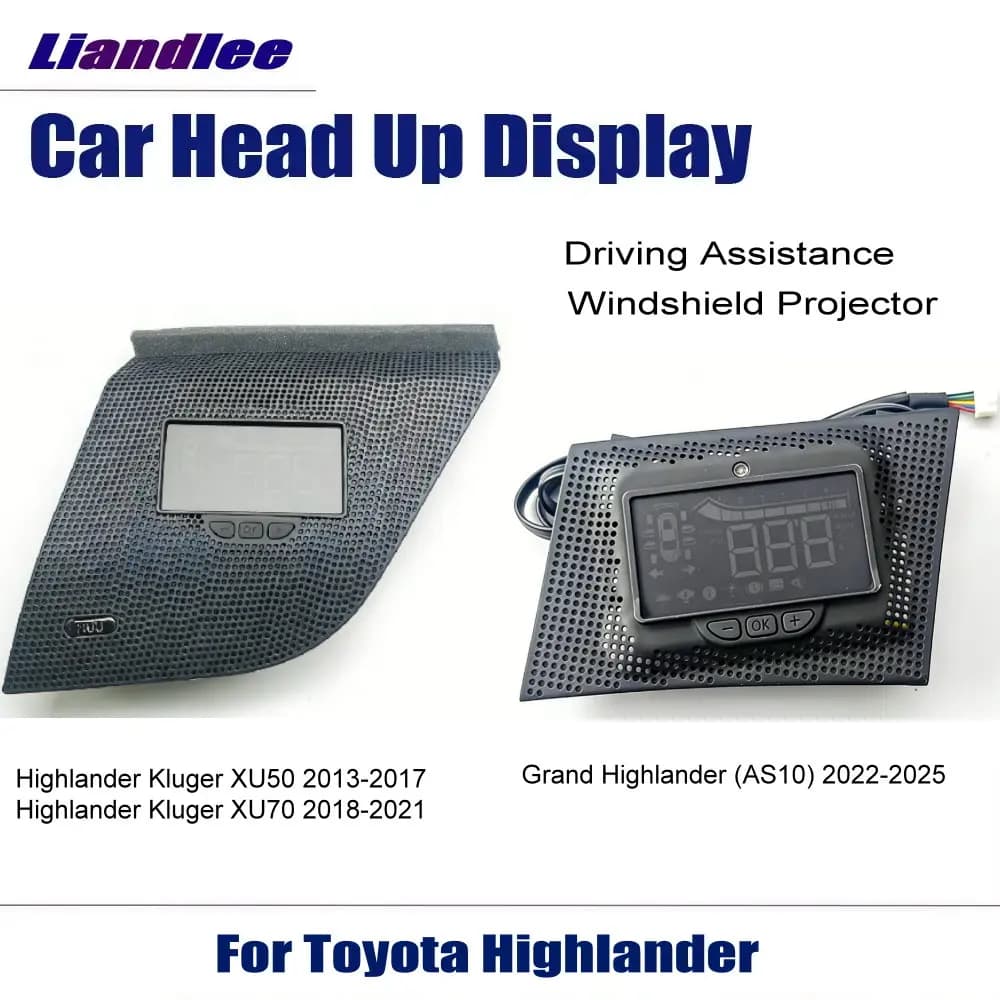 Display Head-Up HUD per Toyota Highlander (XU50/XU70/AS10) 2013-2025, Accessori Auto, Schermo LED, Proiettore per Parabrezza
