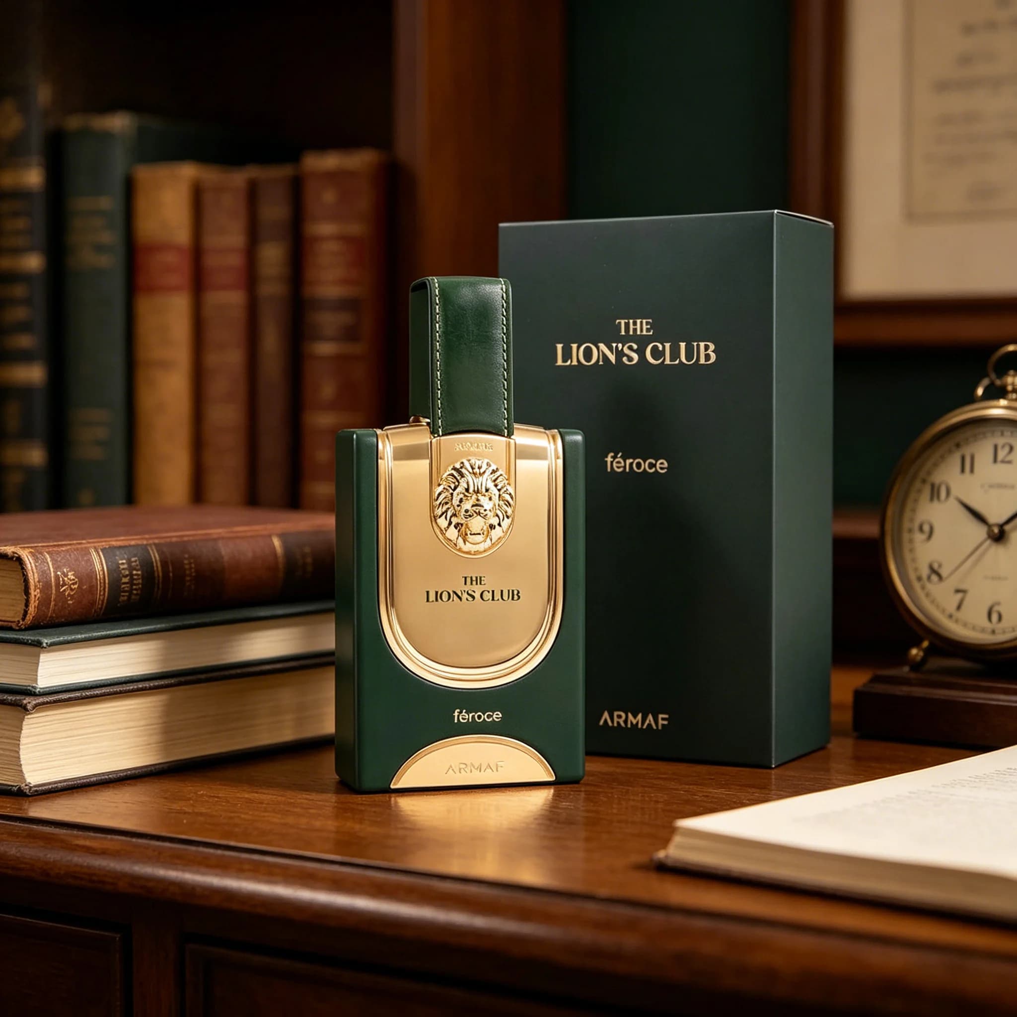 Armaf The Lion’s Club Feroce – Aromatico, Speziato, Oud – Eau de Parfum Spray Fragranza a Lunga Durata per Uomo, 3.4 Ounce / 100 ml
