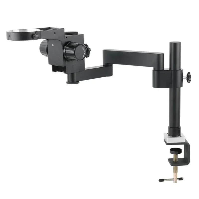 Microscopio da tavolo con clip, supporto per fotocamera industriale con staffa da 50 mm/76 mm
