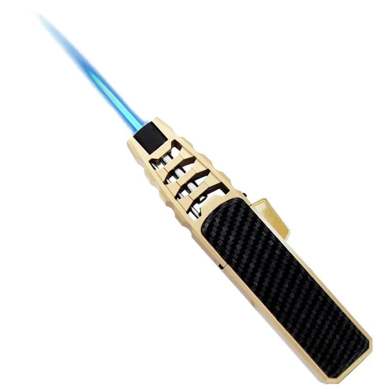Accendino super grande Accendino per sigari a gas a getto d'aria Turbo antivento Potente nuovo accendino per tubi da cucina con pistola a spruzzo (senza gas)