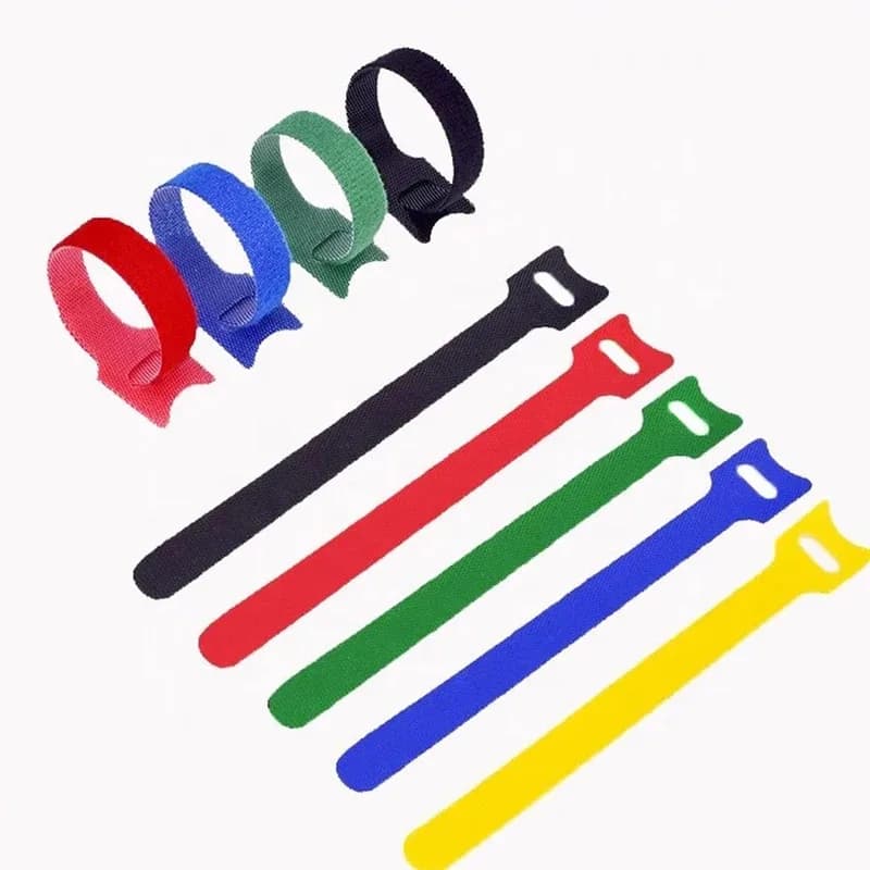 10-100 Pezzi Fascette Fermacavi Riutilizzabili Nere in Nylon con Chiusura a Strappo, Cinghie Avvolgenti, Fascette a Zip, Nastro di Fissaggio in Plastica