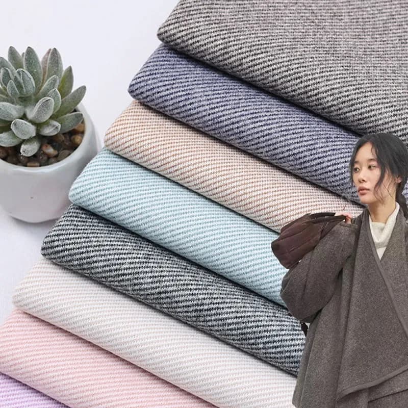 100x150cm Knitted Elastic Twill Brushed Fabric DIY Outerwear Clothing Hat Fabric Clothing Vest Suit Skirt Pants Jacket Material