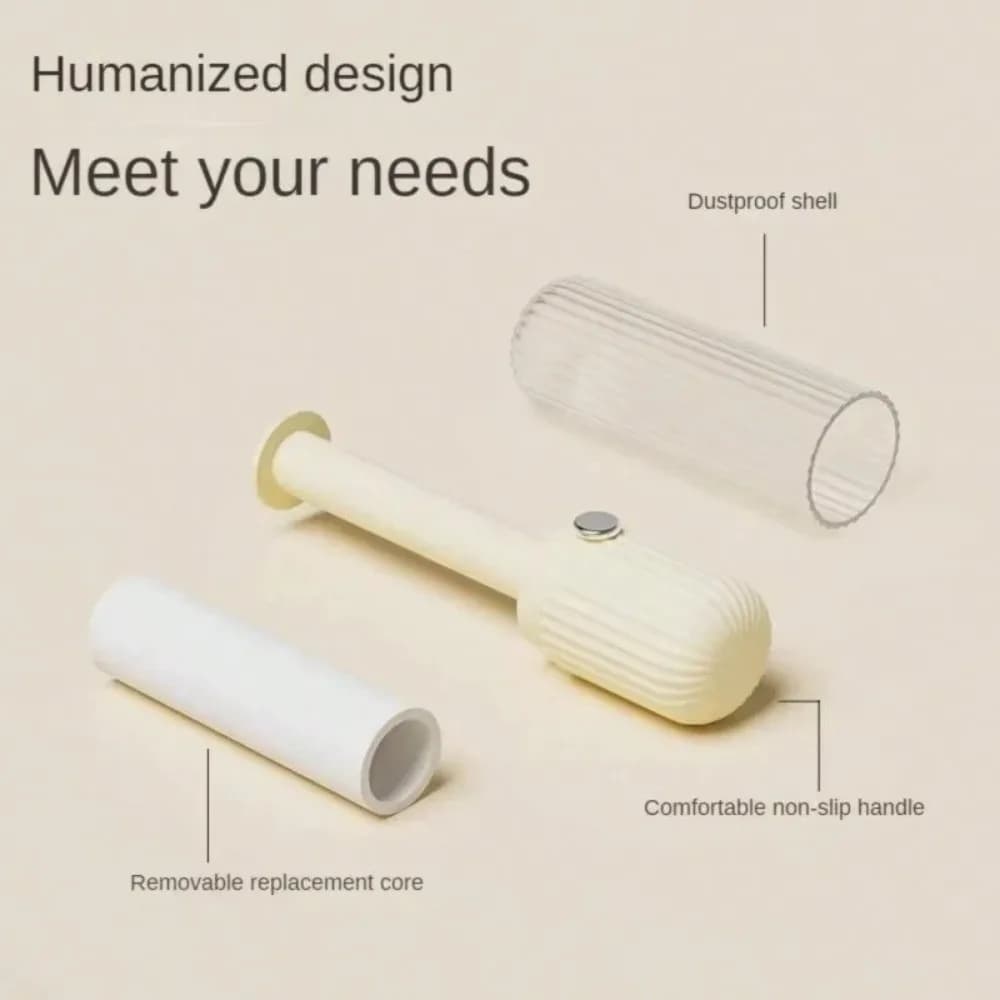 Portable Replacement Head Lint Roller Strong Adhesive Lightweight Lint Sticking Roller Clothes Dust Roller