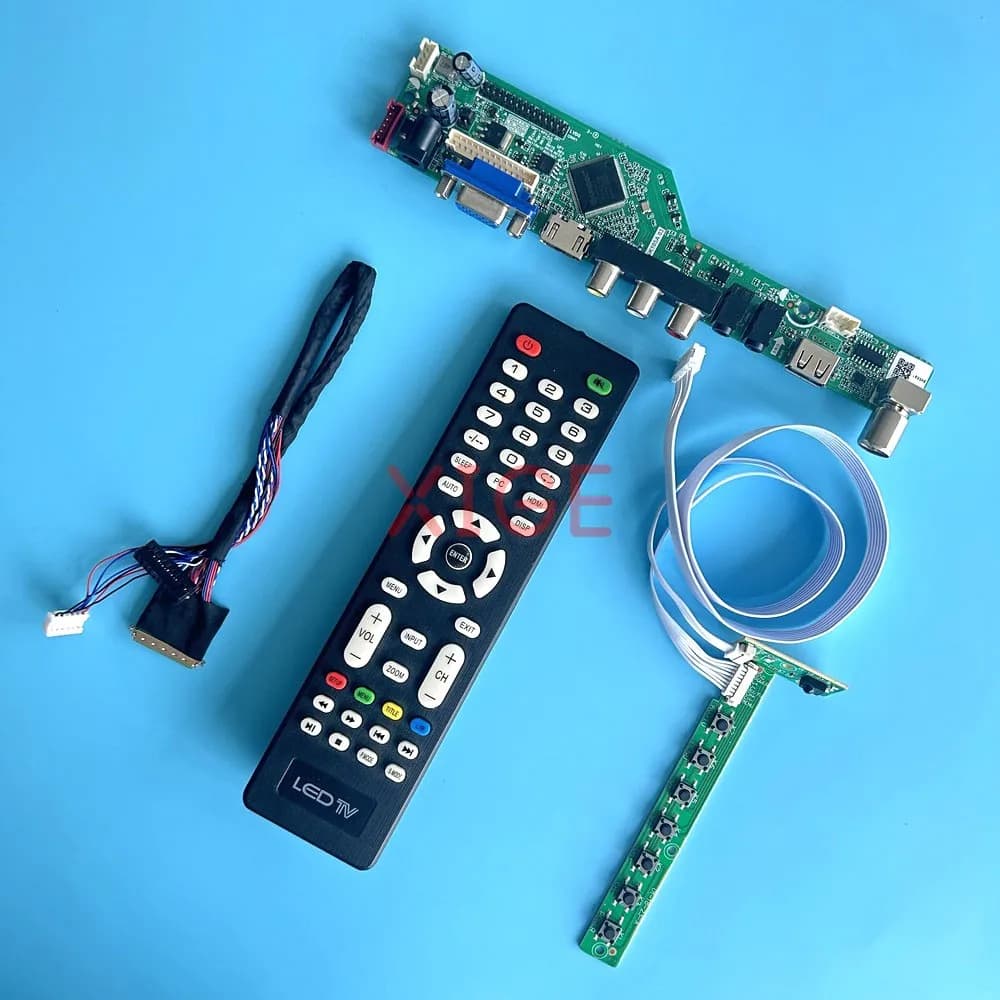 Kit DIY Driver Controller Board For N101LGE-L11/L21 N101LGE-L41 Analog TV 40Pin LVDS HDMI+VGA+AV+USB 10.1" 1024x600 Laptop Panel