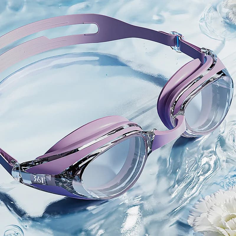 361 UV Protection Waterproof Silicone Swimwear Adjustable Silicone Swimwear Professional beach glasses for outdoor myopia Bathroom glasses