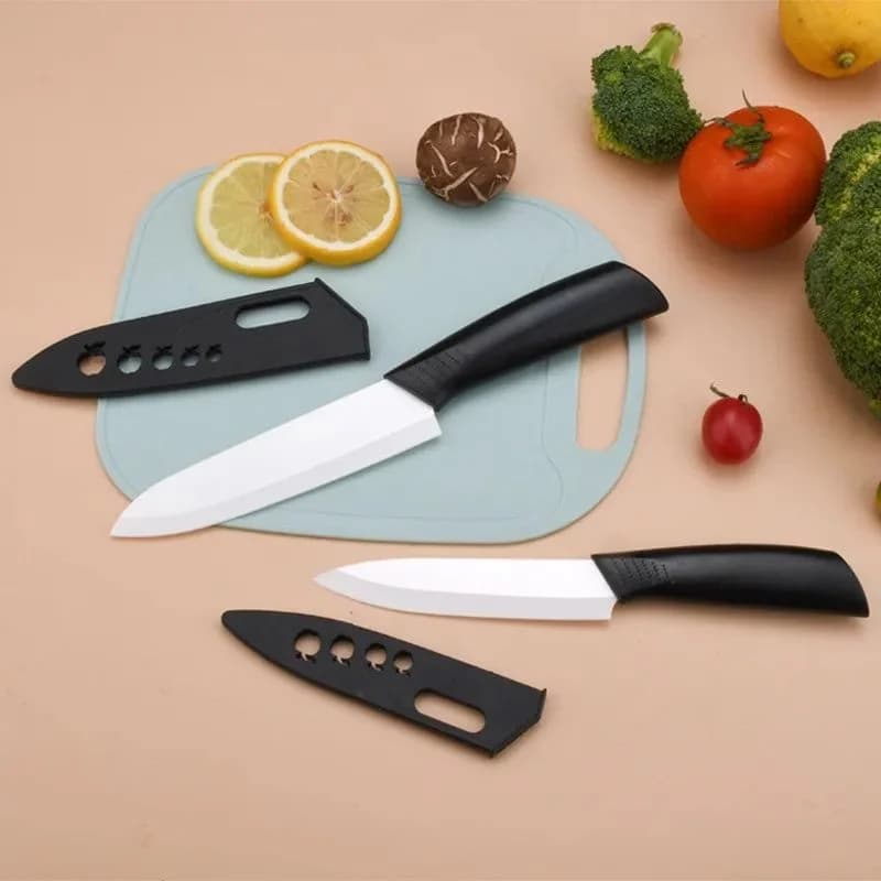 3/4/5 Inch Ceramic Knife Can Resist Oxidation Without Rust Fruit Knife Cover Portable Baby And Toddler Food Preparation Knivse