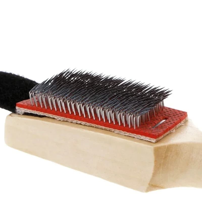 1/2 Pezzi Spazzole in Acciaio con Manico Lungo per Pulizia Suole in Pelle Scamosciata di Scarpe da Danza e Calzature da Balletto
