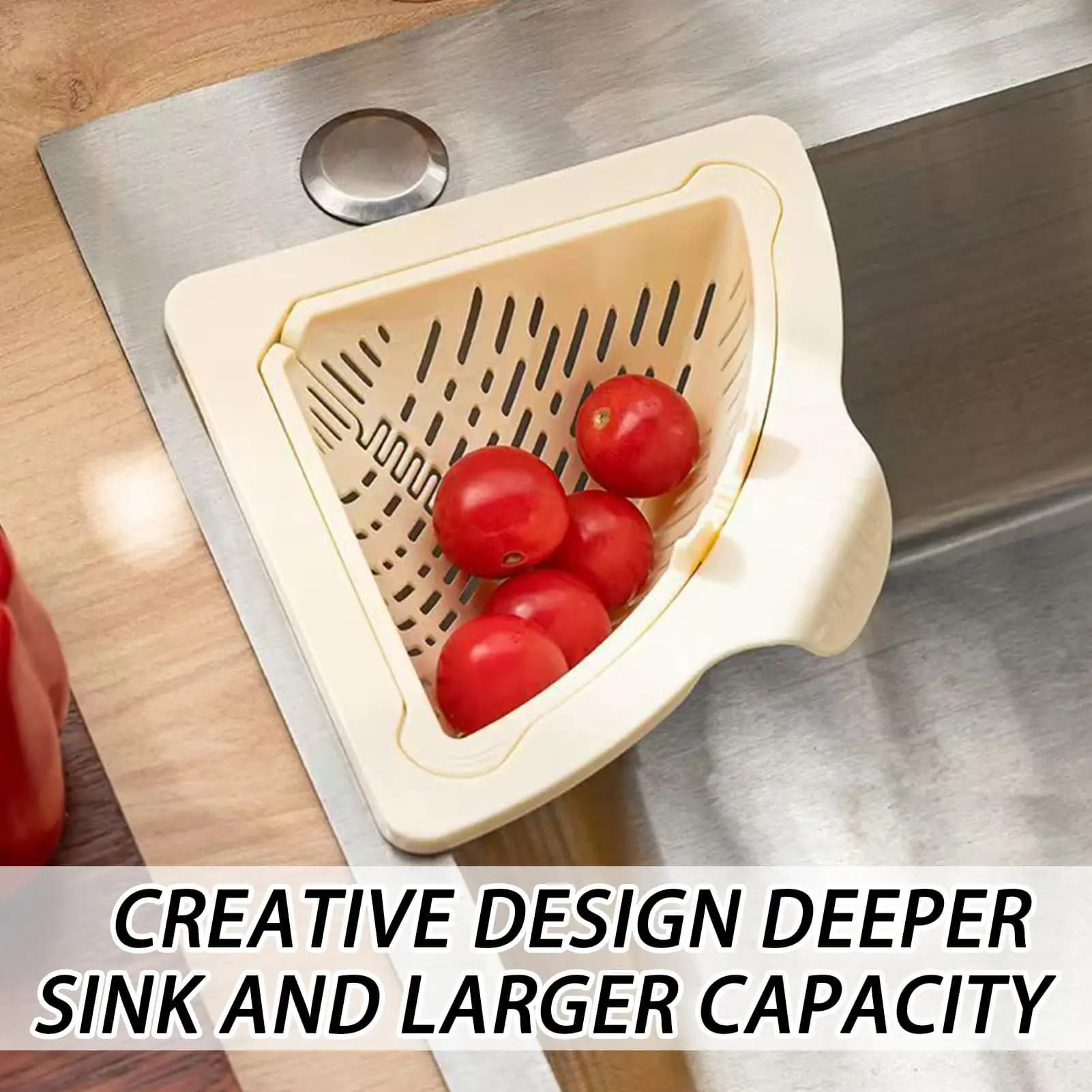 Cestello scolapiatti per lavello ad angolo Cestello magnetico per cucina in silicone Cestello per scolapiatti per lavello per rifiuti di rifornimenti di rifiuti alimentari
