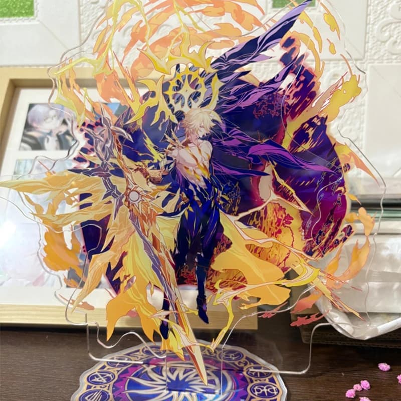 Gioco Khaslana Phainon Stand Modello Figura Acrilico In Piedi Segno Laser Biglietto Distintivo Carta Colorata Cosplay Ornamento Da Tavolo
