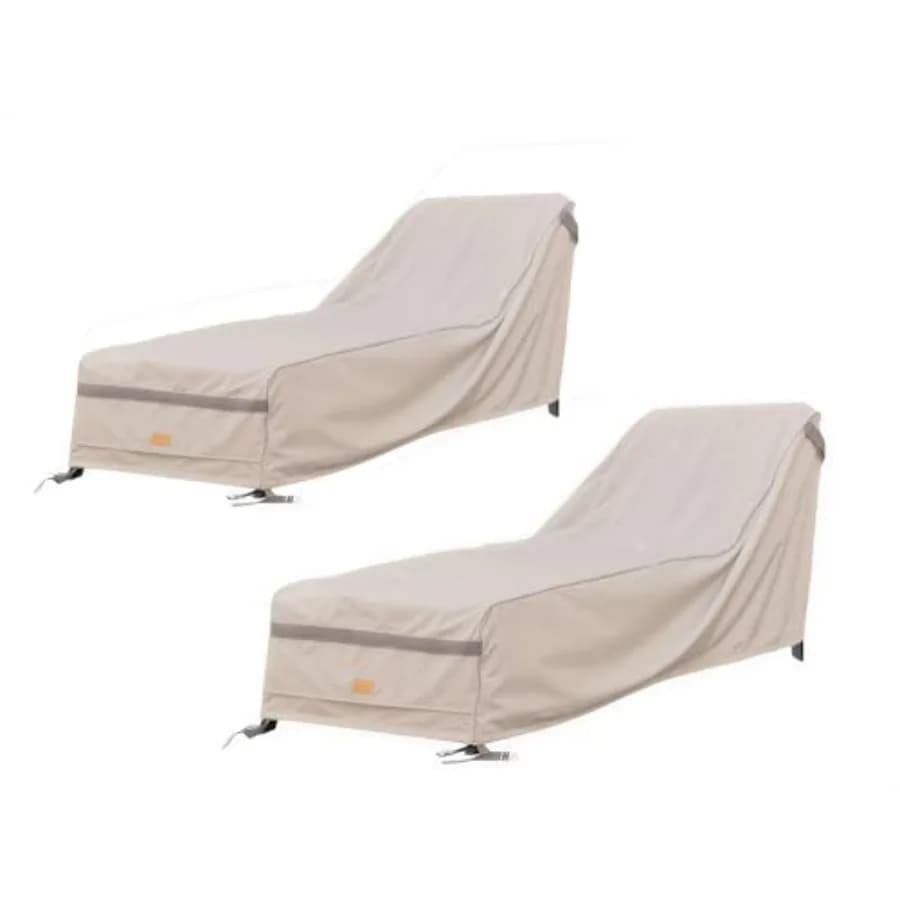 Copertura Impermeabile per Chaise Longue da Patio, Coperture Resistenti per Sedie da Esterno, Coperture Durevoli per Mobili da Giardino, Confezione da 2, 78L*34W*30