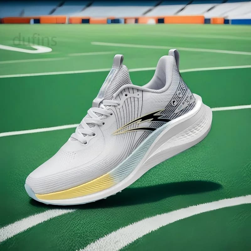 Nuove scarpe da uomo leggere da corsa moda casual superficie in rete traspirante suola morbida scarpe sportive da esterno fitness antiscivolo da jogging 2025