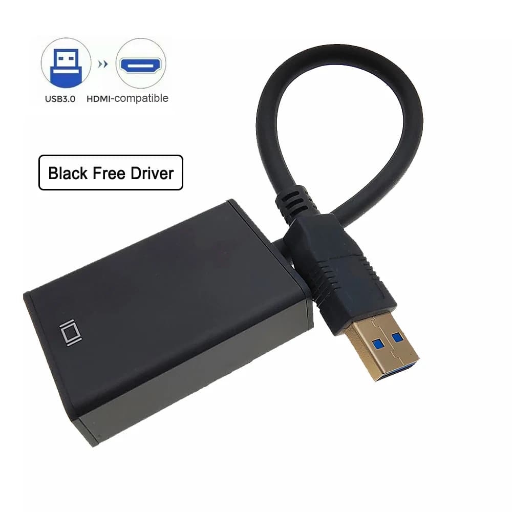 HD 1080P USB 3.0 to HDMI-Compatible Converter For Win7/8 Multi Display Graphic Adapter for PC Laptop Projector LCD Free Driver