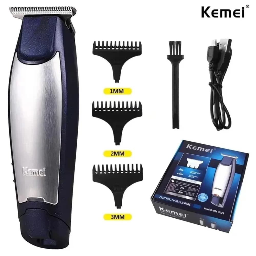 Kemei KM-5021 Electric Haircut Kit Professional Haircut USB Cable Chargeable Head Calva Haircuts Men's Haircut