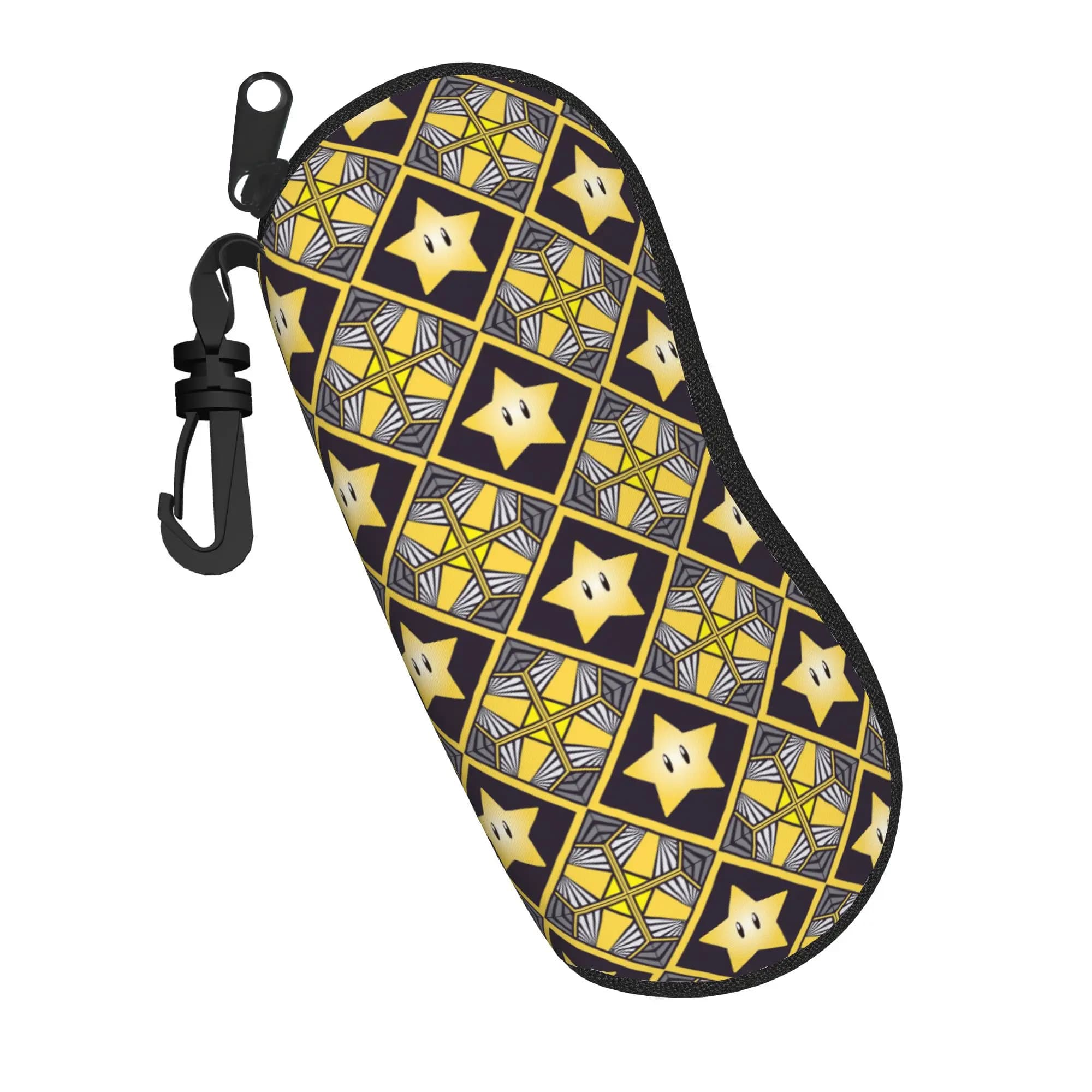 Custodia per Occhiali Power Star Uomo Donna Accessori Videogioco Super Mario Bros Super Smash Scatola Porta Occhiali da Sole