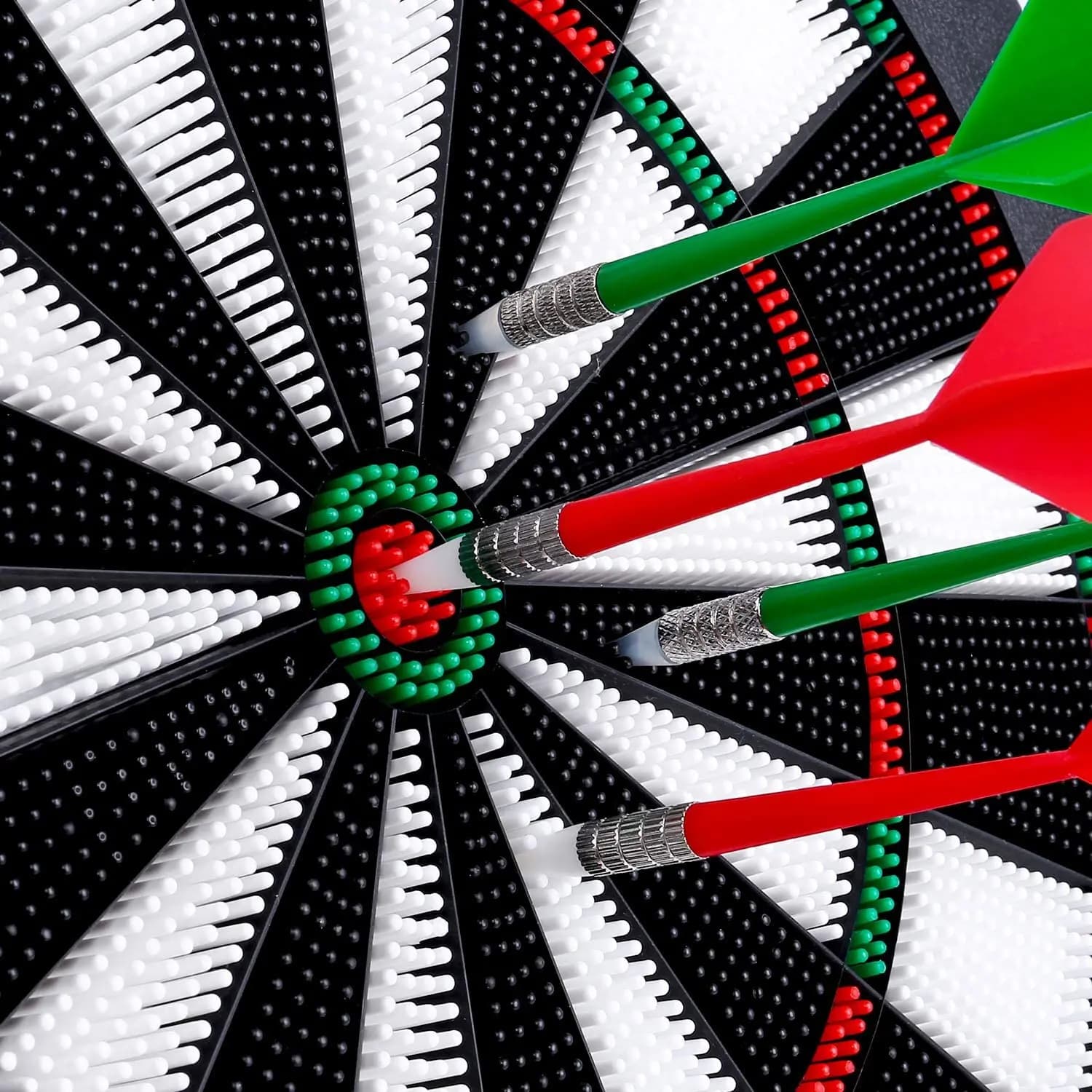 Dart Board in gomma per intrattenimento e tempo libero con 6 freccette con punta morbida per bambini e adulti Perni per freccette da 18 pollici