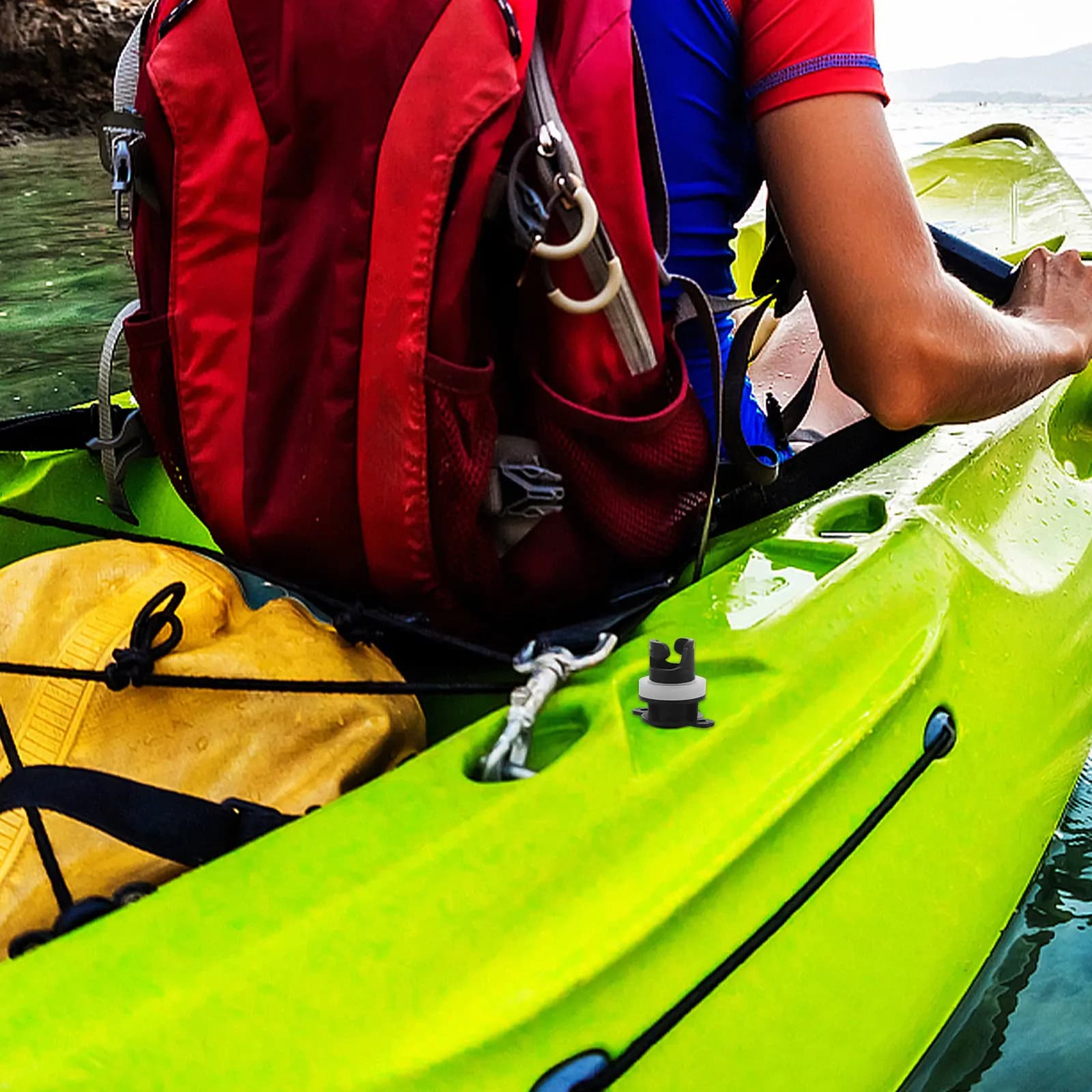 Adattatore per pompa ad aria da 2 pezzi, convertitore valvola per SUP, adattatore per pompa per gommone, kayak, tavola da paddle - Connessione rapida e tenuta robusta