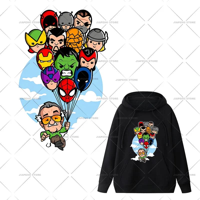 Disney Marvel Iron On patch per vestiti simpatico cartone animato trasferimento di calore vinile su abbigliamento T-shirt decorazione adesivi termici caldi