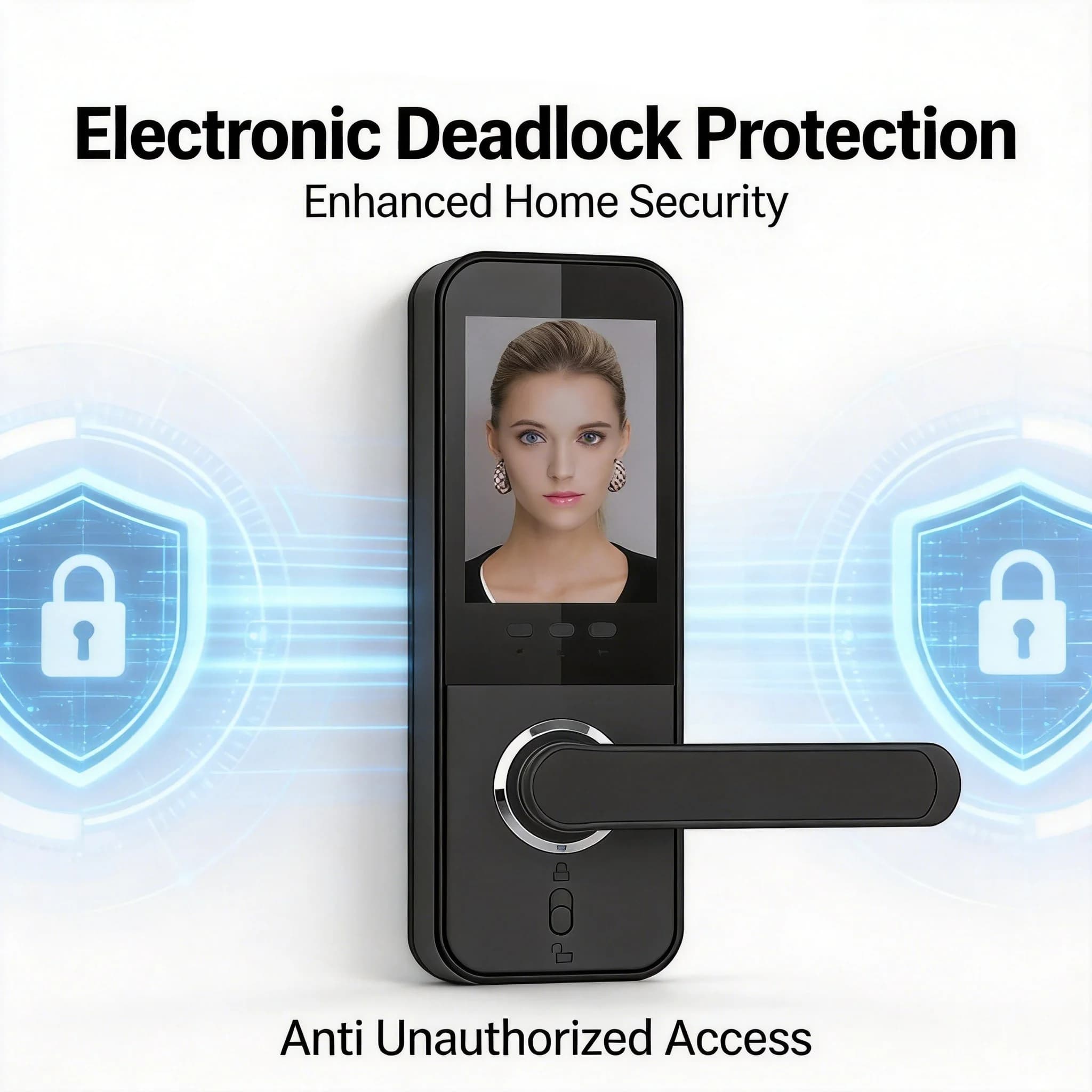 Durable House Smart Lock Combination Control Keyless Entry Matter Protocol Anti Lock 210*68mm Panel Home Apartment Use