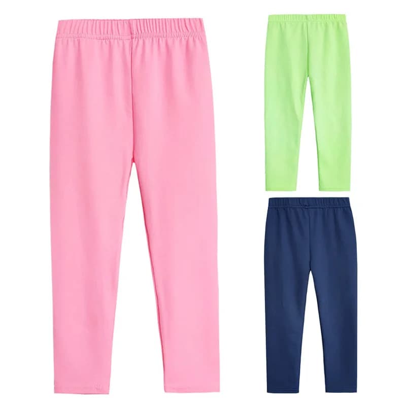 Pantaloni da ragazza Leggings morbidi elastici per bambini Pantaloni skinny da ragazza color caramello Pantaloni Pantaloni per bambini in tinta unita