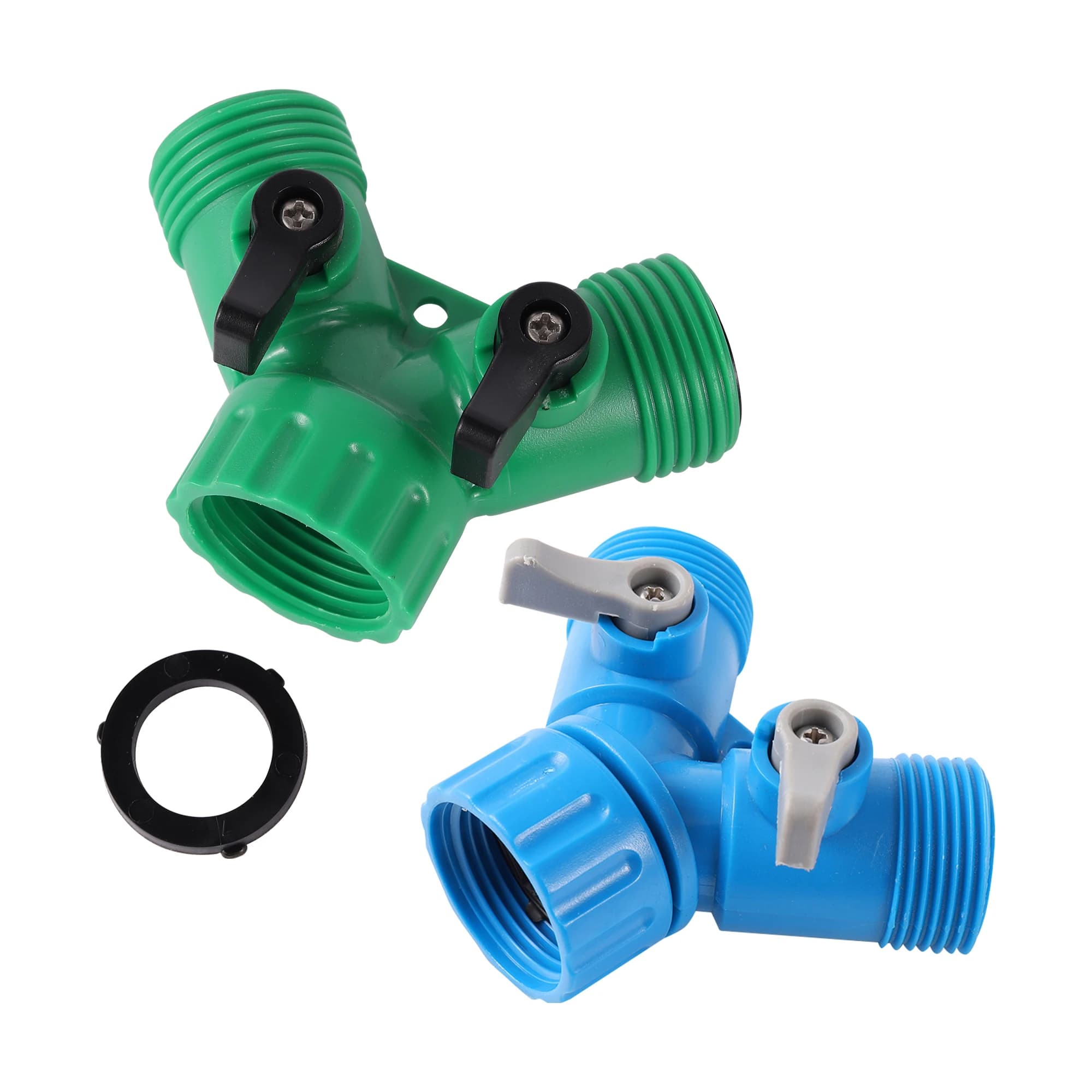 Tubo da giardino deviatore tubo Y distributore tubo da giardino rubinetto distributore Y tubo valvola connettore adattatore valvola di controllo del flusso d'acqua