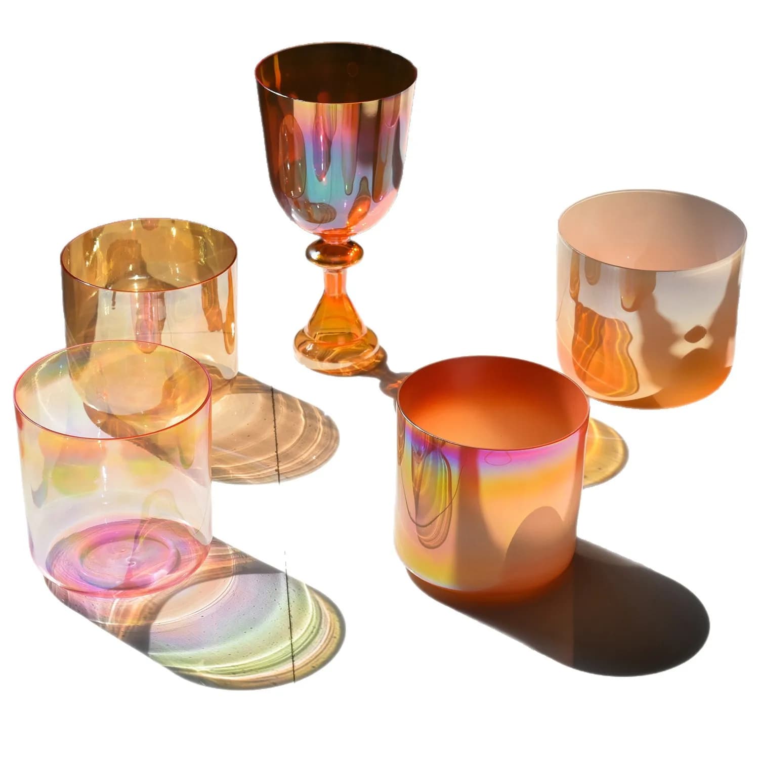 Crystal Bowl Holy Grail Set Crystal Singing Bowl Yoga Meditation Healing Musical Instrument Alchemy Crystal Singing Bowl
