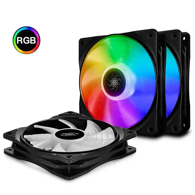 DEEPCOOL CF120 3 in 1 120mm indirizzabile 5V/3PIN ARGB Ventola silenziosa Case del computer Ventole di raffreddamento Dispositivo di raffreddamento Sostituisci ventola con controller