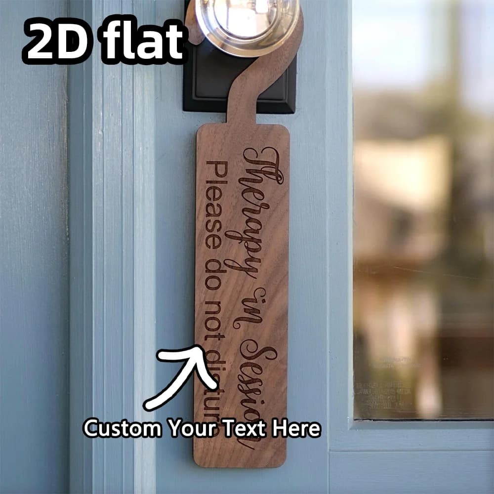 Therapy in the session Clothes rack for door 1 piece, sign please do not disturb, label for maple or walnut wooden door, furniture for office meeting room