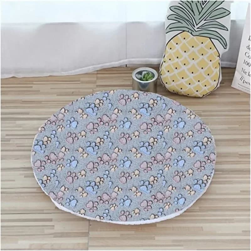 Tappetini per gatti in peluche Letto rotondo per gatti Cani di piccola taglia Morbido panno morbido Tappetino per animali domestici Gattino Cucciolo Nido Cuscino per animali domestici Accessori per gatti