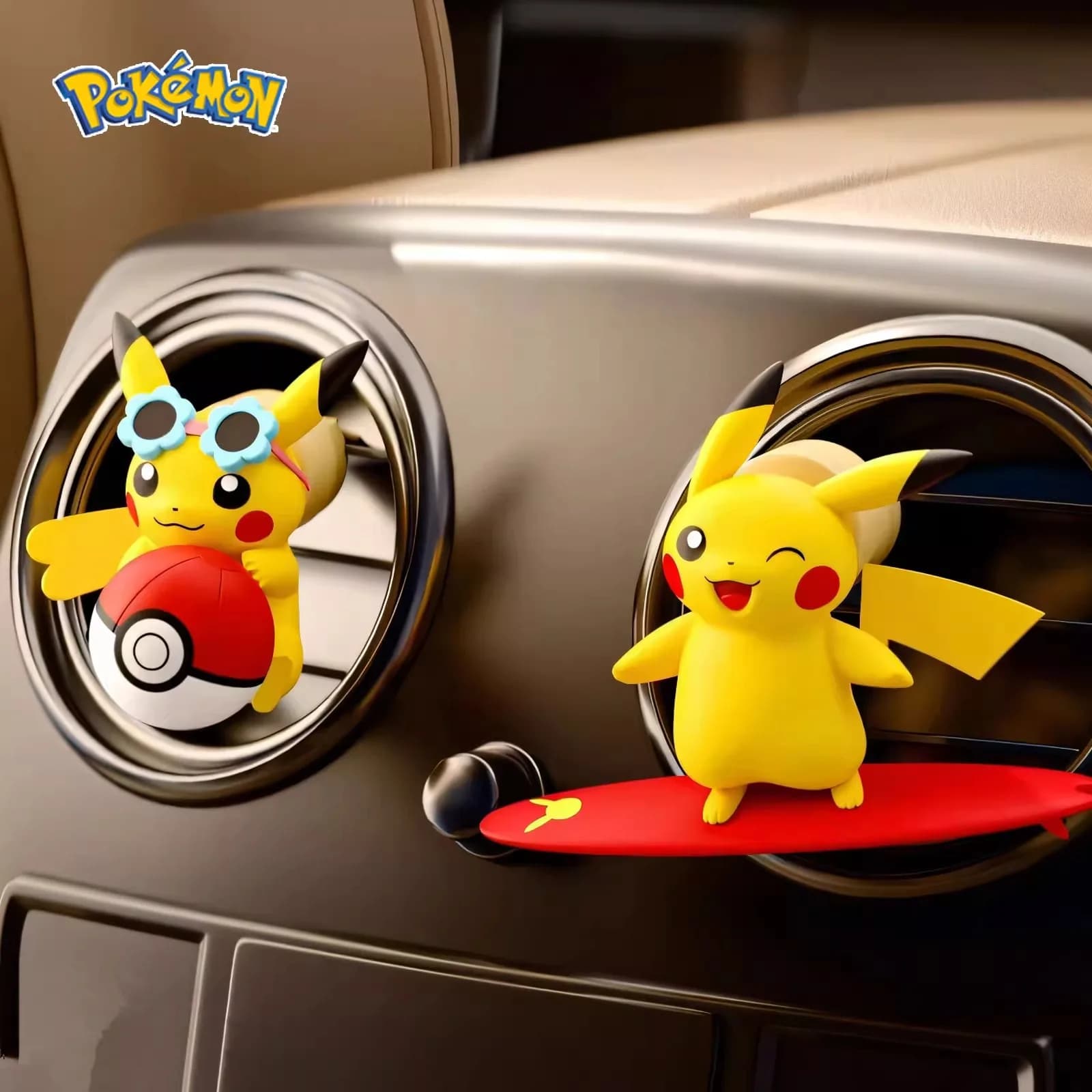 Anime Pokemon Pikachu Action Figure Auto Fragranza Odore In Styling Vent Diffusa Elica Clip Profumo Accessorio Decorazione Auto