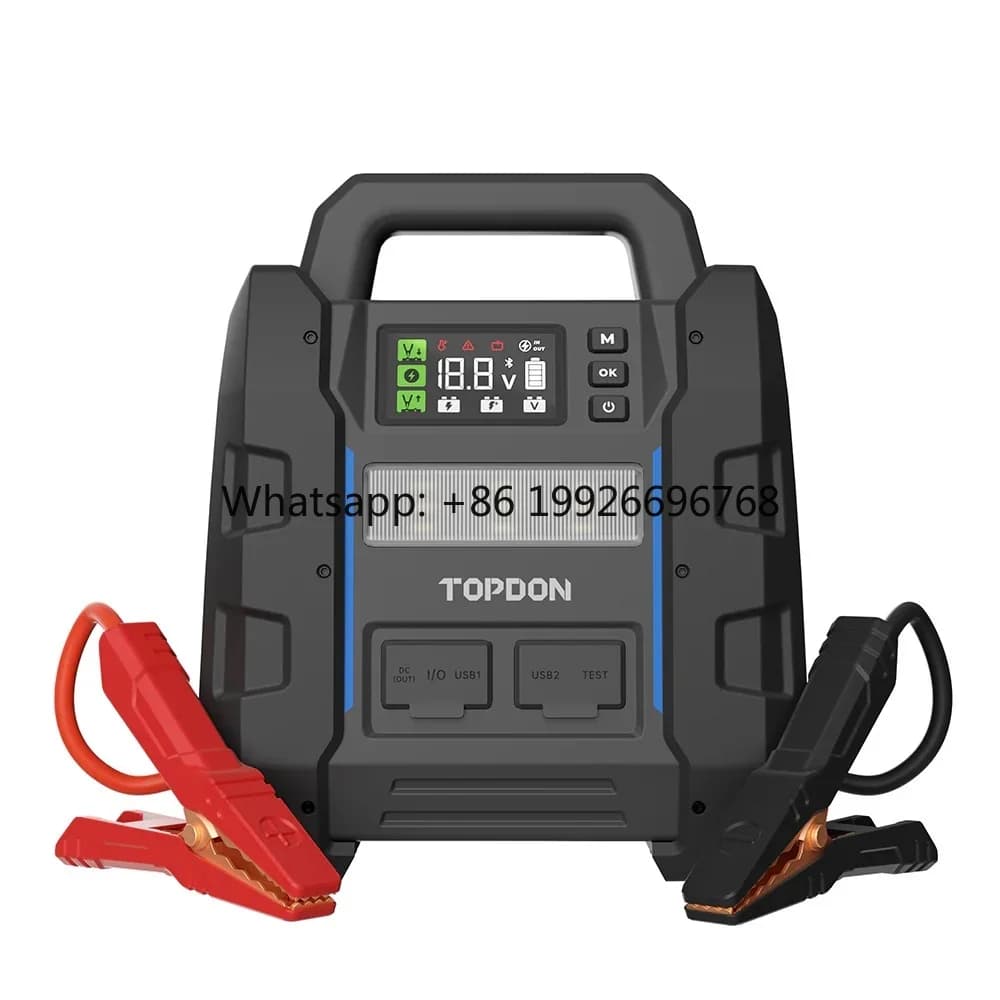 Avviatore di Emergenza Portatile V4500 Plus Multifunzione con Super Condensatore e Power Bank per Camion