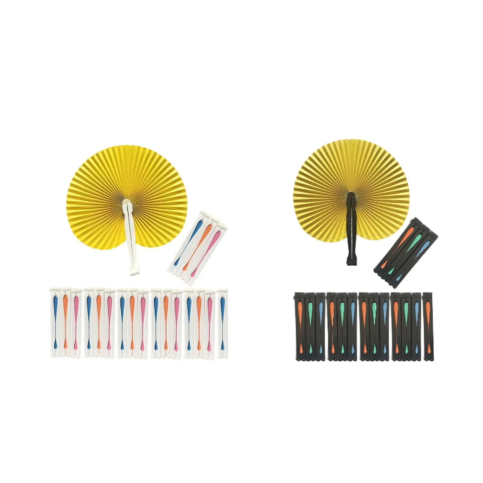 20x Foldable Paper Vents Lightweight and foldable decorative fans for portable accordion to fill DIY bags for wedding guest festival
