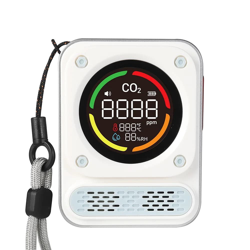 Cucina di casa Ricaricabile Temp Humi CO Meter Allarme Risposta 0,3S Mini rilevatore di monossido di carbonio 200 ore Tenda da campeggio da viaggio RV