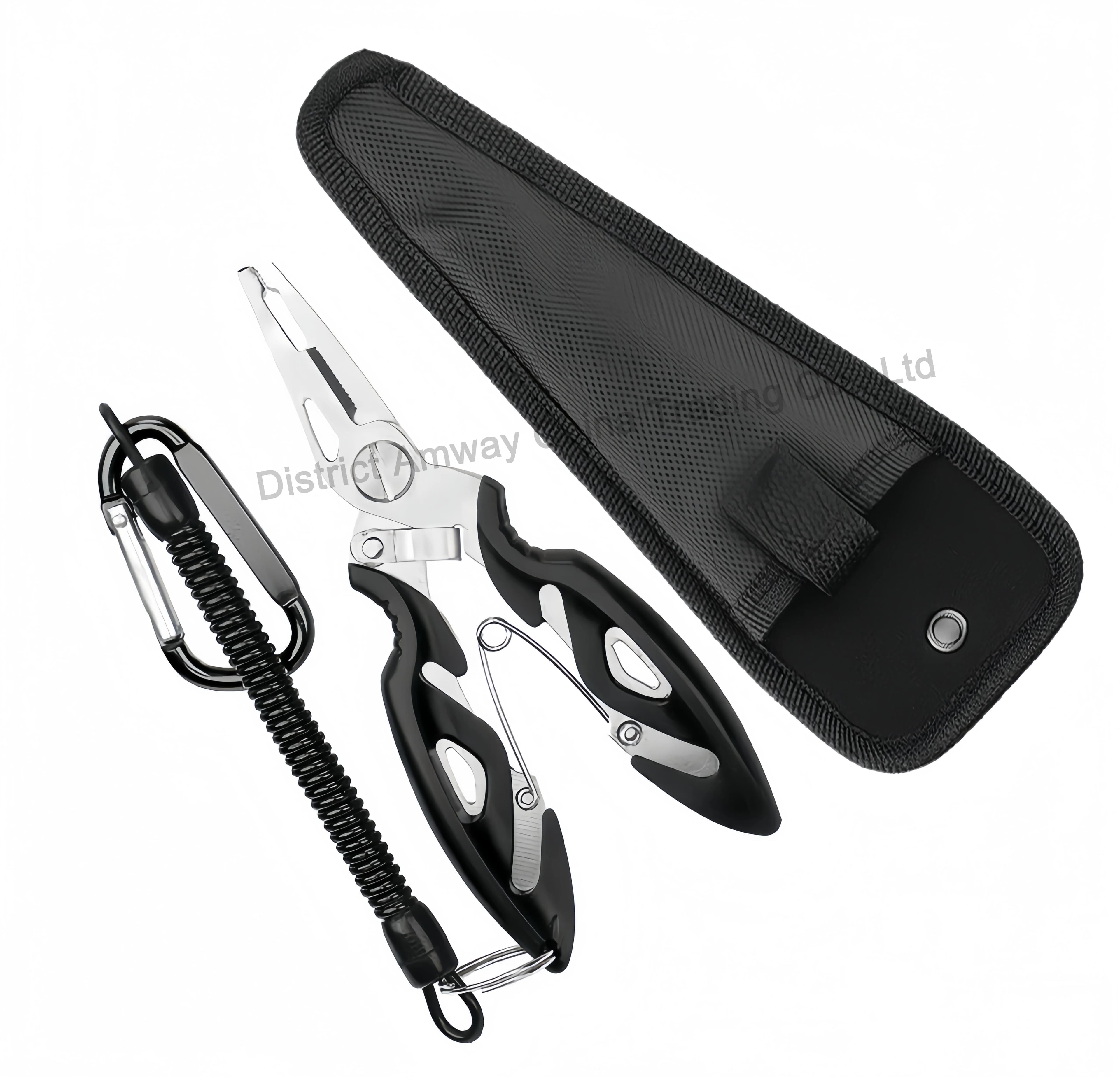 Small Size Fishing Stainless Steel Plier Freshwater Saltwater Hook Remover Scissors Multifunction Metal Fishing Tackles